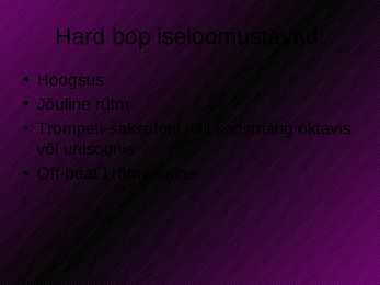 Hard Bop #3