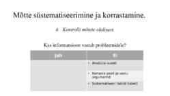 Kriitiline mõtlemine ja praktilised nõuanded #8