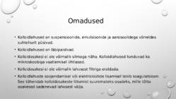 Kolloidlahused #3