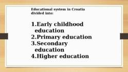 Education in Croatia esitlus #2