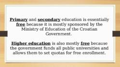 Education in Croatia esitlus #7