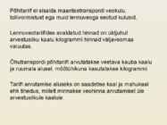 Tariifid maanteetranspordis #6