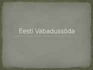 Eesti Vabadussõda