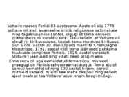 Voltaire ettekanne #6