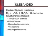 Keemilise reaktsiooni kiirus ja tasakaal #13