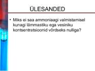 Keemilise reaktsiooni kiirus ja tasakaal #14