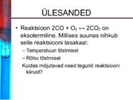 Keemilise reaktsiooni kiirus ja tasakaal #15