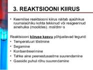 Keemilise reaktsiooni kiirus ja tasakaal #4
