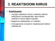 Keemilise reaktsiooni kiirus ja tasakaal #5