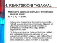 Keemilise reaktsiooni kiirus ja tasakaal #7