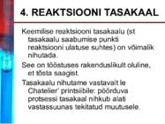 Keemilise reaktsiooni kiirus ja tasakaal #9