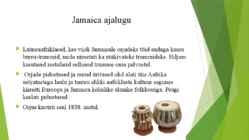 Jamaica muusika ajalugu ja areng #3