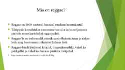 Jamaica muusika ajalugu ja areng #5