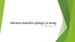 Jamaica muusika ajalugu ja areng