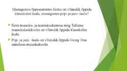 Muusikaõpetuse hääle teema #9