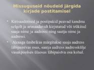 Sekretäri ametiriietus-Ümbrike valik ja postitamine #14