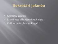 Sekretäri ametiriietus-Ümbrike valik ja postitamine #6
