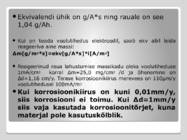 Elektrokeemilise korrosiooni kiiruse arvutamine #5
