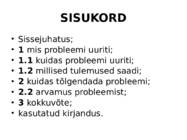 ÜLEKAALULISUS-TELEKA- JA ARVUTIHARJUMUSED ROOTSI KOOLIEALISTEL LASTEL JA NOORUKITEL #2