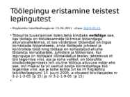 Töölepingu seadus- tööõigus #11