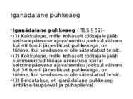 Töölepingu seadus- tööõigus #73
