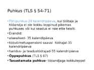 Töölepingu seadus- tööõigus #75