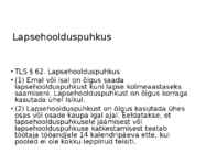 Töölepingu seadus- tööõigus #86