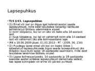 Töölepingu seadus- tööõigus #88