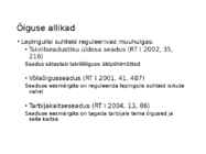 Lepingulised suhted #2