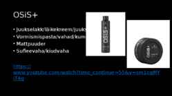 Schwarzkopf professional viimistlus #3