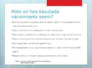 Seentega värvimine #3