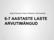 6-7-AASTASTE LASTE ARVUTIMÄNGUD