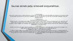 Soojusnähtused saunas #2