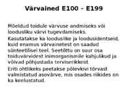 Toiduainete keemia #11
