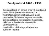 Toiduainete keemia #14