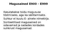 Toiduainete keemia #16