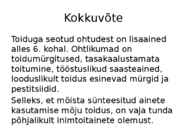 Toiduainete keemia #17