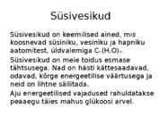 Toiduainete keemia #4