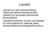 Toiduainete keemia #5