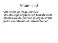 Toiduainete keemia #6