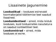 Toiduainete keemia #9