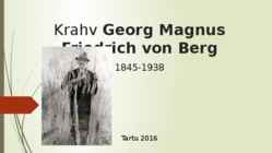 Krahv Georg Magnus Friedrich von Berg