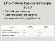 Ettevõtluspoliitika toetamiseks rakendatavad meetmed #11