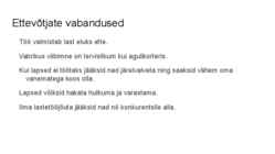 Lapstöölised #6