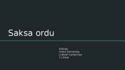 Saksa ordu