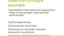 Geenitehnoloogia rakendamisega kaasnevad probleemid #3