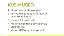 Geenitehnoloogia rakendamisega kaasnevad probleemid #7