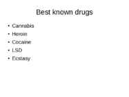 Drug addiction presentation #4