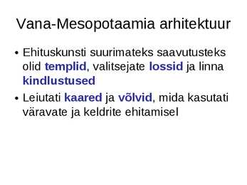 Vana-mesopotaamia #10