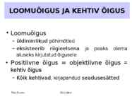 Õiguse valdkonnad #3